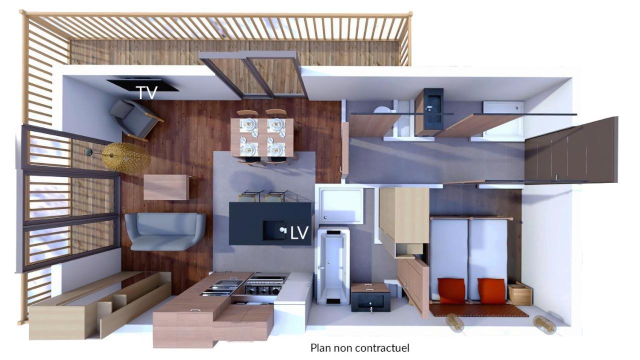 兰斯勒维拉德Les Balcons Platinium Val Cenis公寓 外观 照片
